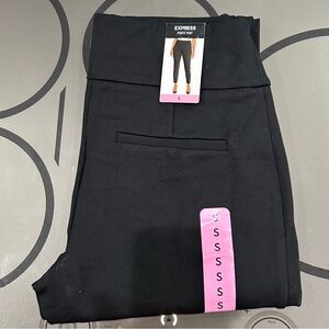 Express Black Ankle Ponte Pants - Folded